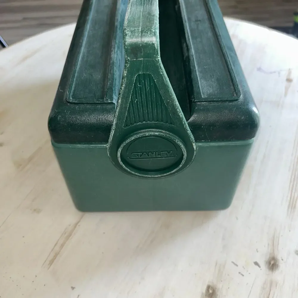 Vintage Stanley Aladdin Cooler Green Insulated Divided Lunch Box No Thermos USA - Picture 4 of 9
